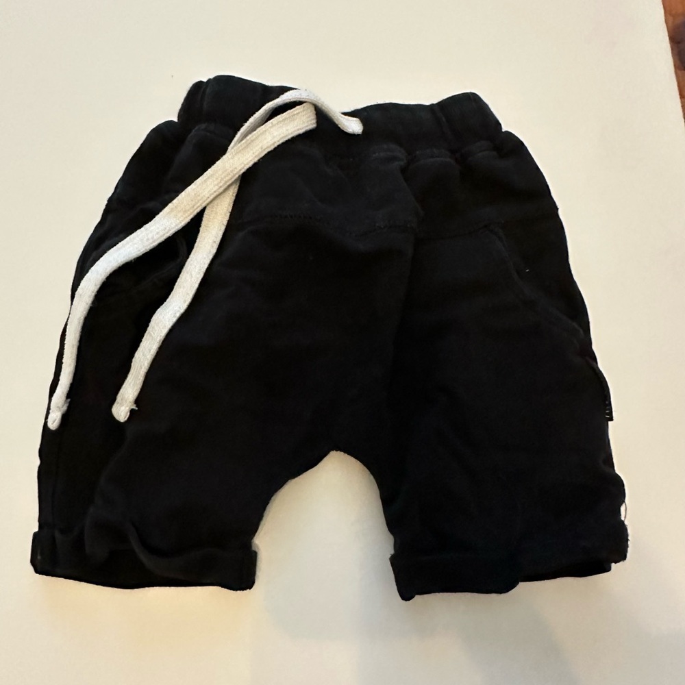 Little Bibsy 2-3T black shorts